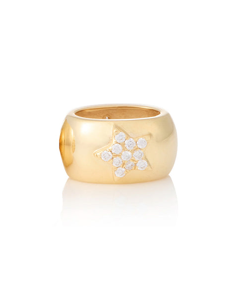 Love and Luck Pave Star Glider - 14k